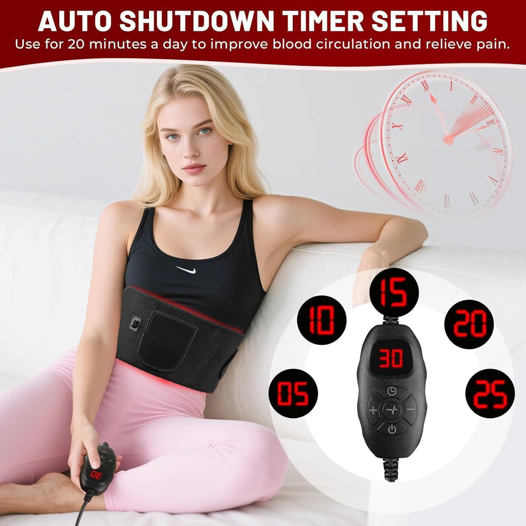 Red light massager belt