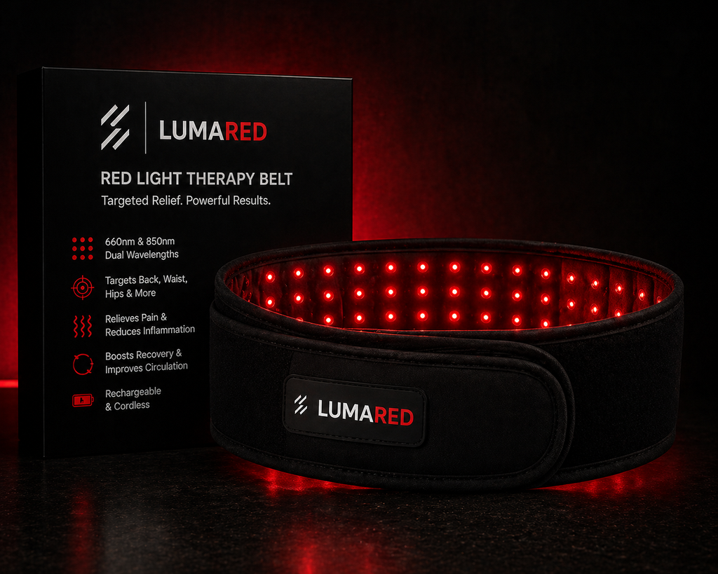 LumaDetox Red Light Therapy Belt -660nm  and 850nm Lymphathic Massage and Fat Loss  Belt