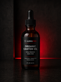 LumaDetox Castor Oil for Body Detox and Nourishing Skin Red Light Therapy Activation Massage Oil